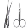 THRAU Cuticle Scissors Extra Fine for Women and Men, Profession Stainless Steel with Precise Pointed Tip Grooming Blades, Manicure, Pedicure, or Trim Nail, Eyebrow, Eyelash, and Dry Skin