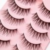 Red Ember Natural Faux Mink Eyelashes Strip Lashes Natural Wispy Fluffy 3D Effect Supernatural Reusable Lashes Fake Eyelashes - 10 Pairs