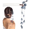 KALLORY Flower Hair Stick Ancient Style Tassel Hair Stick Pendant Updo Hair Accessory