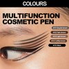 0.01mm Ultrafine Liquid Eyebrow Pencil to Create Thin to Thick Micro Hair-like Eyebrow, Instant Lift Eyebrow Color, Long-lasting Waterproof Natural Look Eyebrow Pen (#02 Dark Brown)