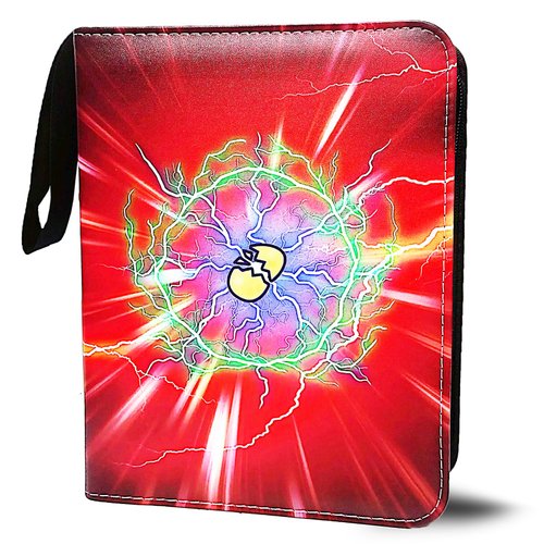 Card Binder with 400 Pockets, 50 Removable Sleeves, Trading Card Collector Zipper Album Holder