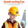 Cosmic Chameleon Kids Construction Toys- 13Pcs Pretend Play Toys Set with Kids Construction Hat, Vest & More- Kids Tool Set for Boys & Girls- Halloween Kids Construction Worker Costume, Birthday Gift
