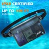 Labeol Waterproof Fanny Pack, 2 Pack Pouch with Waist Strap,Waterproof to Keep Phone and Valuables Dry,Waterproof for Swimming Kayaking Boating Snorkeling (Black+Gray)