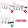 Premade Volume Lashes 6D-C-0.07-11mm, Premade Fans Eyelash Extensions 0.07&0.10 Volume Lash Extensions C D curl 8-15 mm Length Pre made Lash Fans