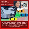 Utopicar Long Blind Spot Car Mirror - Aesthetic Convex Blindspot Mirrors, Engineered Design for Side Mirror (Blindspot), Up/Down Adjustable Car Blind Spot Mirror, Rear View Blind Spot Mirrors (2 Pack)