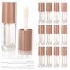 COSIDEA 14pcs Empty 6ml big brush lip gloss tubes for DIY lip gloss,Nude lipgloss containers