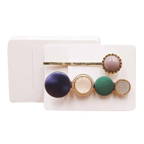 UUYYEO 100 Pcs Hair Clip Display Cards Hair Bow Hairpin Packaging Cards Paper Cardboard for Hair ...