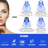 Blackhead Remover Pore Vacuum, Face Suction Pore Cleaner, 5 Suction Power Electric Blackhead Suction Remover, Extractor Tool, 4 Probes for Women & Men (Blue）