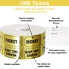 ceiba tree 1000 Raffle Tickets Gold Double Roll Metallic Gold Foil Ticket for Events Carnivals Entry Class Reward Prizes