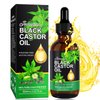 Castor Oil in Glass Bottle with Glass Bottle,Organic Castor Oil for Eyelashes, Eyebrows, Hair. Skin Moisturizer