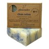 Glowonder 1 Pack Clean Cotton Handmade Organic Bar Soap for Face and Body - Moisturizing, All-Natural, Cruelty-Free - Botanical Ingredients - Shower, Bath, Hand Soaps, Gifts - 4.5 oz