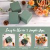 Gerrii 18 Pcs Floral Foam Blocks Dry and Wet Foam Block Flower Arrangements Supplies Florist Green Square Foam Bricks for Artificial and Fresh Flowers Garden Wedding Office Home Plant Decoration Craft