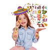 Generic Cinco De Mayo Temporary Tattoos Fiesta Tattoos for Kids Cinco De Mayo Party Decorations Taco Mexican Tattoos Stickers for Fiesta Party Supplies Favors, Red