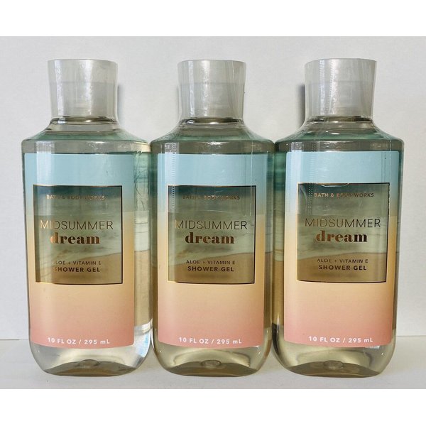 3 MIDSUMMER DREAM Shower Gel Body Wash bath body 10 oz