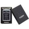 Zippo Jack Daniel's Tennessee Whiskey Label Street Chrome Pocket Lighter, 5 1/2 x 3 1/2 cm
