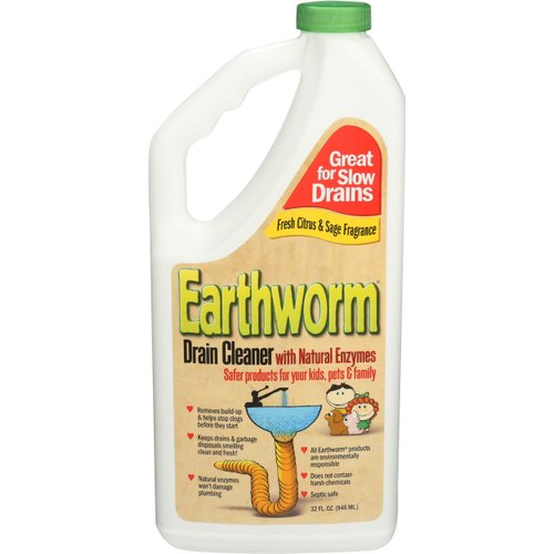 EARTHWORM Drain Cleaner, 32 FZ