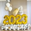 40 Inch Gold Number Balloons, Helium Mylar Foil Number Balloons for Birthday, Number 2 Balloon for 2st Birthday Decorations for Kids, Anniversary Party Decorations Supplies