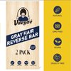 2 Pcs Gray Hair Reverse Bar to Restore Hair Color, Shampoo and Conditioner 2 in 1 Soap for Stronger & Smoother Hair, Men & Women Black Soap Reduces and Cover Grey Hair, For Hair Thickening and Darking