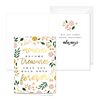 Canopy Street Modern Floral Sympathy Cards / 25 Sympathy Cards / 5 Floral Thinking Of You Greeting Card Designs / 4 5/8" x 6 1/4" Condolences Note Cards