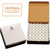 ThreadNanny 144pcs White Prewound Bobbin Thread Plastic Size A (SA156) Works with Brother Embroidery and Sewing Machine Polyester Thread