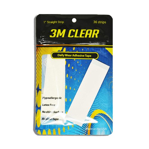 3M 1522 Die-cut 1" Straight Strips: Latex Free,No shine Surface,Medical Tape:36 piece per bag
