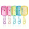 All-In-One Detangling Brush: Flexible Bristles, Gentle Tangle Release, and Hollow Comb Teeth for Effortless Dry and Wet Hair Care (Sparkle Pink)