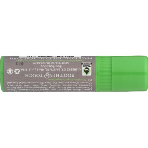 Soothing Touch Lip Balm, Organic Coconut Lime, .25 Ounce
