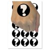 Question Mark Bold Temporary Tattoo Water Resistant Fake Body Art Set Collection - 54 1" Tattoos (1 Sheet)