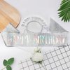 𝘾𝙝𝙖𝙣𝙖𝙘𝙤 Happy Birthday Headband for Women, Glitter Rainbow Tassel Birthday Crown for Girls, Birthday Party Decorations for Toddler, Birthday Tiara Hair Accessory for Kids, Sweet Birthday Gifts