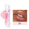 Grospe Lip Plumper, Lip Plumper Gloss with Chili Extract Ultra-Hydrating & Nourishing Smooth and Define Your Lips Naturally Glossy Finish Fuller Natural Lip Gloss for Women Girls (2PCS, #01#02)