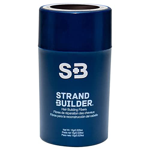 Strand Builder Hair Fibers for Thinning Hair and Hair Loss, Natural Keratin Hair Building Fibers, Undetectable Hair Thickener for Men or Women, 15g (Dark Brown)