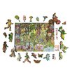 Wooden Puzzle for Adults with Uniquely Shaped Pieces - Made in The USA by FoxSmartBox - 245 Pieces - Fairy Forest. Summer