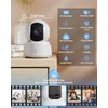 Golspark Indoor Security Camera 2K, Pet Camera for Home Security, Dog Cam Pan/Tilt, Motion Tracking, 2-Way Audio, Night Vision Baby Monitor, Siren Alert, Phone App, 24/7 Cloud &SD Card Storage, 2.4GHz