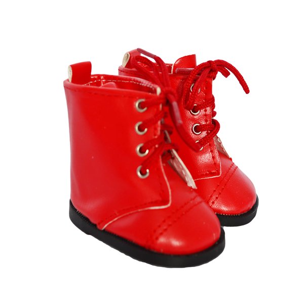 18 Inch Doll Boots- Stylish Boots for Your Kennedy and Friends 18 Inch Fashion Girl and Boy Dolls- Fits All 18 Inch Fashion Dolls (Red)