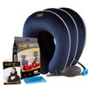 Dr Fix Cervical Neck Traction Device for Instant Neck Pain Relief at Home | Elastic Band (Dark Blue, 17-20)