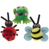 Bug and Garden Mini Pom Pom Craft Kit - Makes 12 (Bee, Ladybug, Frog)