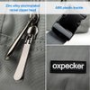 Oxpecker Waist Pack Bag with Rain Cover, Waterproof Fanny Pack for Men&Women, Workout Traveling Casual Running Hiking Cycling, Hip Bum Bag with Adjustable Strap for Outdoors (gray)