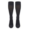 TOUCH Compression Socks for Women, 15-20 mmHg, Herringbone, Cotton, 1 Pair, Charcoal, Medium