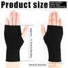 Bememo Fingerless Gloves Women UV Protection Gloves Wrist Length Cotton Gloves Sun Block Driving Gloves Unisex (Bright Colors,Wrist Length)