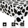 2 Pcs Cow Print Tablecloth Cow Plastic Table Cover 87 x 51 Inches Farm Animal Party Tablecovers for Cow Theme Birthday Party Supplies