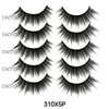 Laflare 3D Cashmere False Eyelashes Multipack, Ultra Soft, Glam, Luxurious, Cruelty-Free, Reusable, Fake Eyelashes 5 Pairs Value Pack (310X5P)