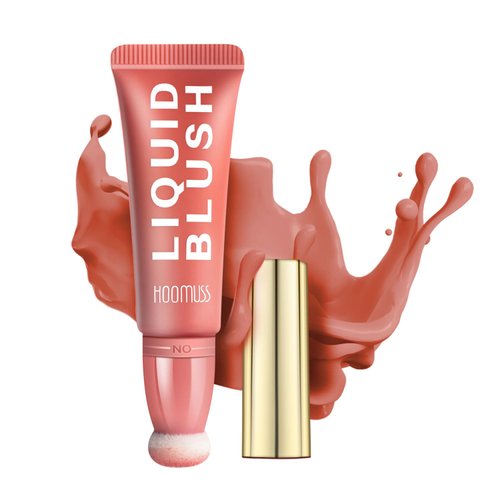 Blush Beauty Wand, Matte Blush with Cushion Applicator, Natural Liquid Blush Weightless Face Blushes, Easy to Blend & Long Wearing (#3 Desert)