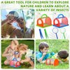 Halloscume 2 Pack Bug Catcher Kit Summer Toy Gift for Kids Boys Girls Outdoor Critter Bug Container Insect Cage Educational Bug Box for Butterfly Catching Activity Supplies(Blue, Green)