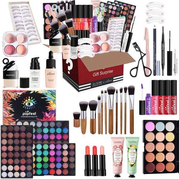 All in One Makeup Kit for Women Full Kit, Christmas Gifts Set for Women Girls with Eyeshadow Palette Makeup