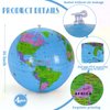 YOTHORN 4 Pcs 16 Inch Inflatable Globe,Blow up World Globe Beach Ball,Inflatable Earth Beach Ball for Beach Playing or Teaching,Party Bags,Summer Pool Party,PVC Material