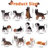 EYSCOTA 12PCS Dog Figurines Playset, Realistic Detailed Plastic Puppy Figures, Hand Painted Mini Dog Figures Toy Set Cake Toppers Birthday for Kids Toddlers