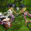 MOSTORY Handmade Butterfly Flower Crown Fairy Crown Woodland Elf Headpiece Floral Circlet Tiara for Cosplay Women Girls Party Renaissance Halloween Purple