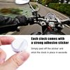 Suvnie 2 PCS Mini Motorcycle Clocks, Waterproof Motorbike Handlebar Digital Clock, 1.1 Inch Stick-On Dashboard Mount Watch, Universal Vehicle Decor Accessories for Motorcycle Car SUV (Black)