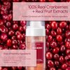 DERMALOGY by NEOGENLAB Real Fresh Foam Cleanser, Cranberry 5.6 Fl Oz (160g) - Revitalizing & Hydrating Gentle Cleansing Foam with Real Cranberries, Clean Beauty - Korean Skin Care