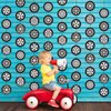 Sinload 8 Pieces Race Car Party Decorations Wheel Tire Garland Banners Car Tyre Paper Cutouts for Racing Car Birthday Party Favors Classroom Supplies